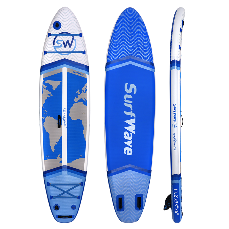 Inflatable Stand Up Paddle Board 11'X34"X6" With Accessories Water Sports Blue Anti Slip Garden & Outdoor American Design,Beach Multifunctional Pvc