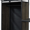 Twin Size Metal Loft Bed With Built In Wardrobe, Desk And Shelves, Black Expected Arrival Time: 9.3 Box Spring Not Required Twin Black Mdf Metal