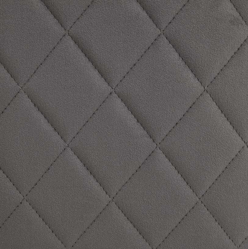 Velvet Office Desk Chair, Modern Home Desk Chair With Wheelsvanity Chairs For Living Room, Bedroom,Study Room Grey Black Foam Polyester Blend