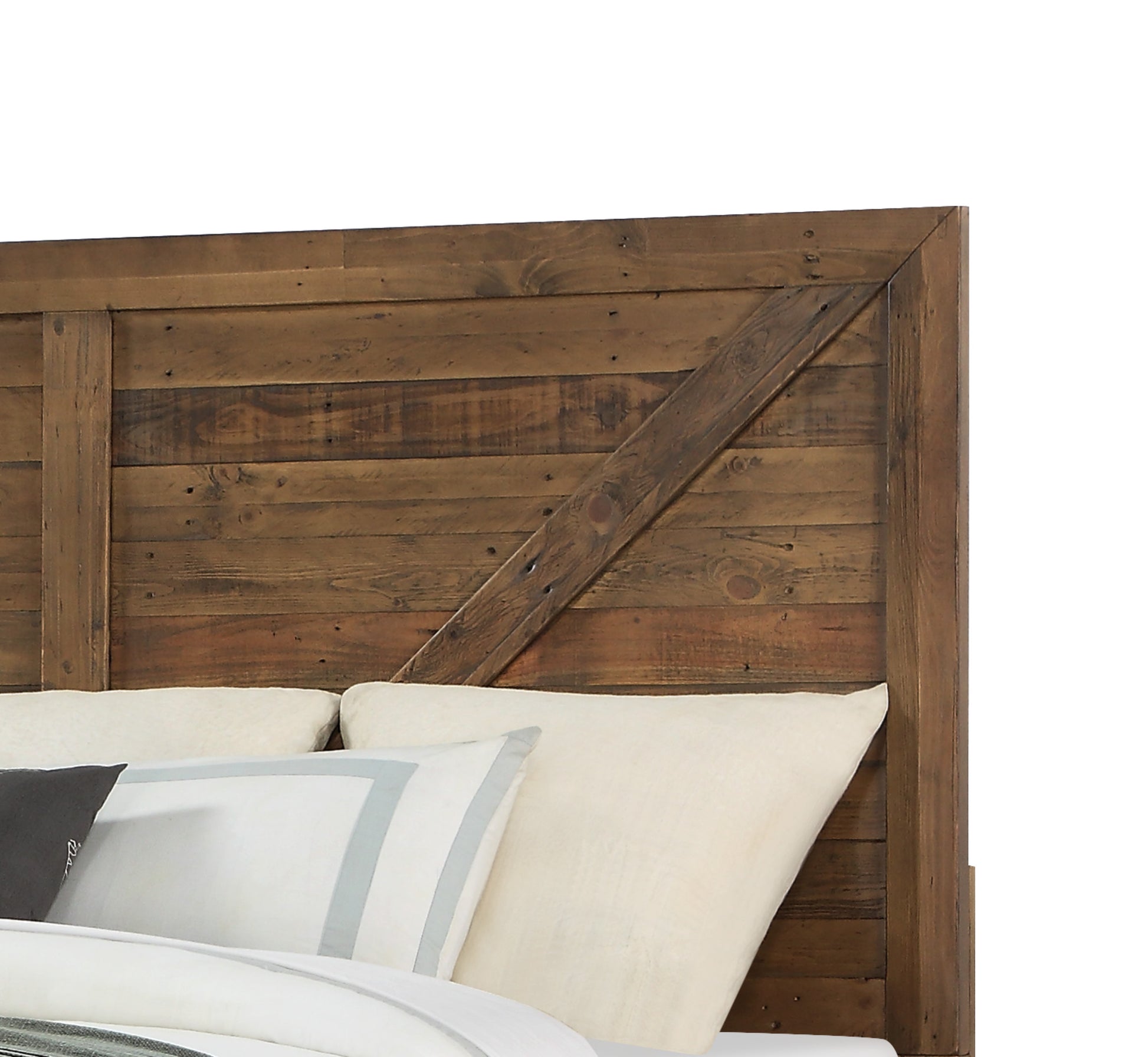 Lisque Brown Queen Bed Queen Brown Solid Wood