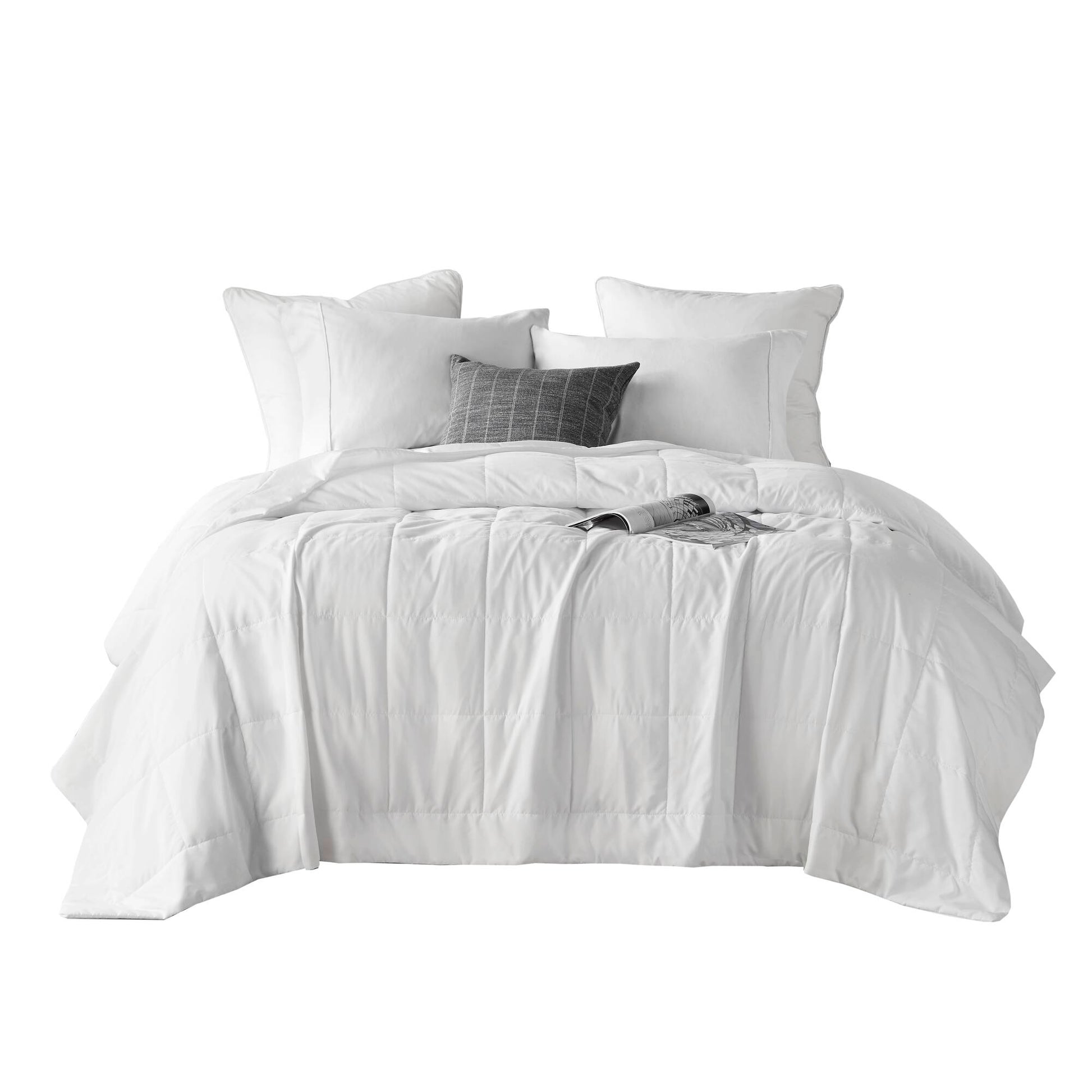 Down Alternative Blanket White Twin White Polyester