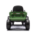 Ride On Tractor With Trailer,24V Battery Powered Electric Tractor Toy, 200W*2Motor 1.86 4.97Mph Remote Control,Electric Car For Kids,Three Speed Adjustable,Usb,Mp3 ,Bluetooth,Led Light, Safety Belt. Emerald 50 99 Lbs Polypropylene