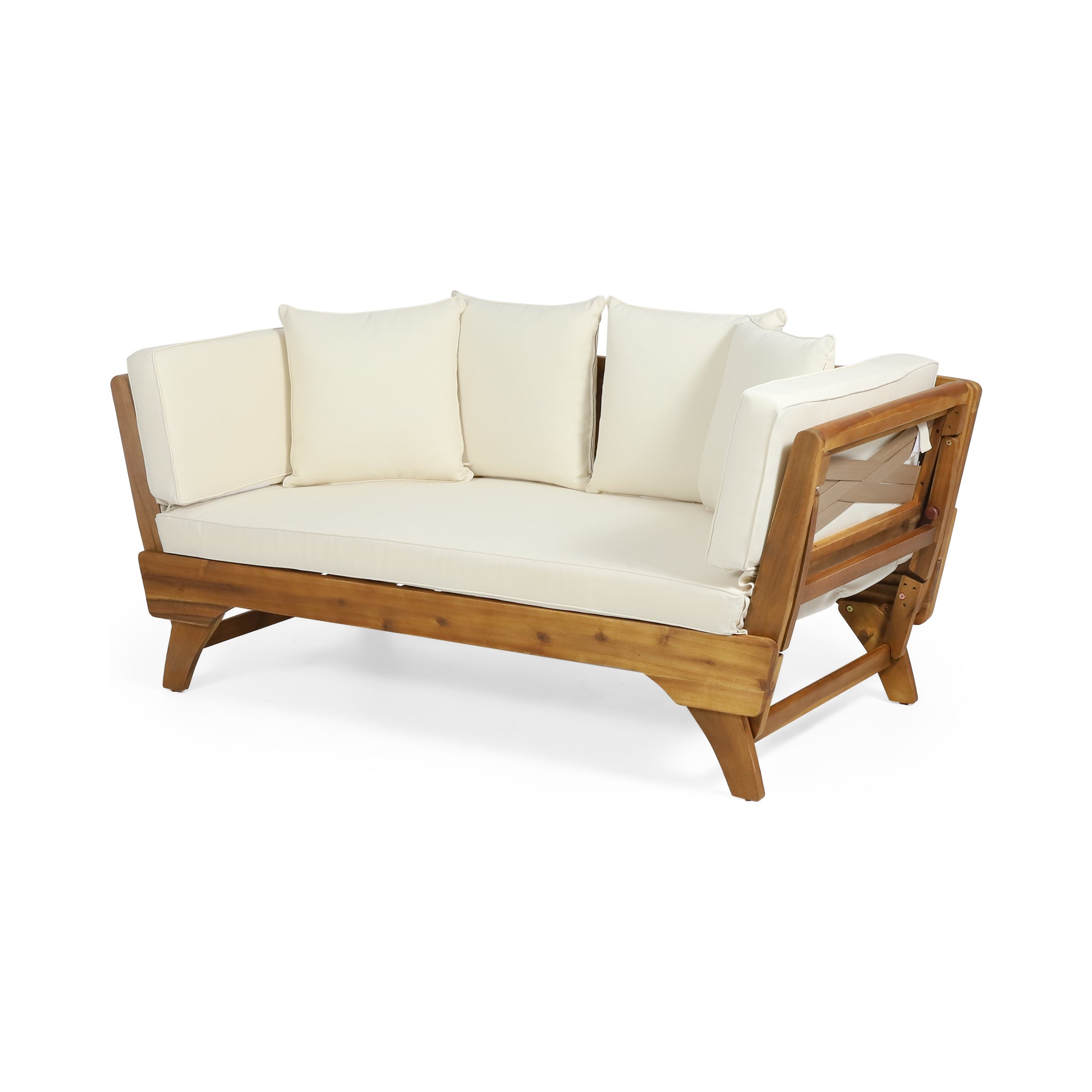 Serene Daybed Full Teak Fabric