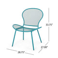 Nevada Chair Mp2 Set Of 2 Teal Iron