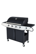 Propane Grill 4 Burner Barbecue Grill Stainless Steel Gas Grill Black Silver Garden & Outdoor Stainless Steel