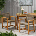 Hampton Wood And Wicker Dining Chair Set Of 2 Natural Stained Pe Rattan Iron
