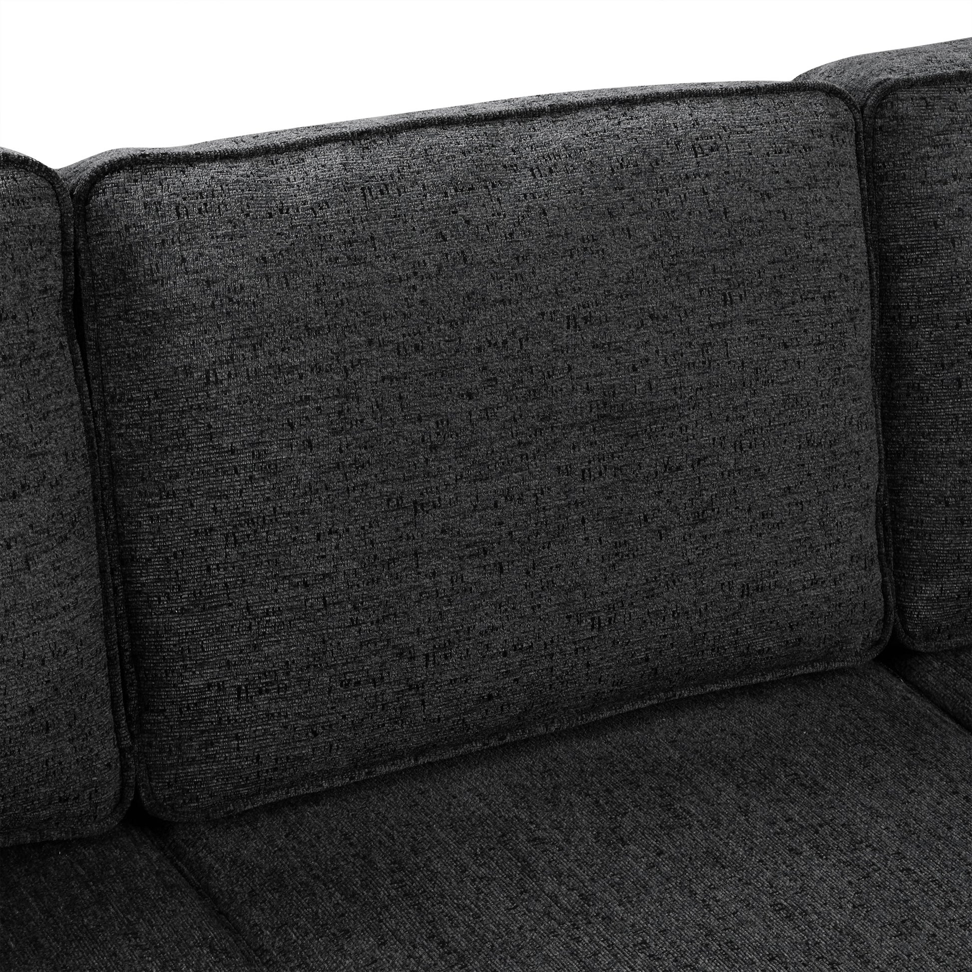 126" L Shaped Sofa Sectional Sofa Couch Pull Out Sofa Bed With Charging Devices And Cup Holders For Living Room, Blue Black Black Blue Foam Chenille 6 Seat