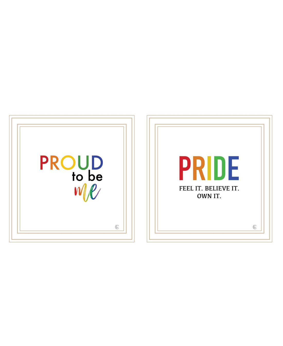 "Pride & Proud Of Yourself And Others " Framed Wall Art For Living Room, Wall Art Print For Home Decor, Bedroom Wall Art By Fearfully Made Creations Multicolor Wood Paper