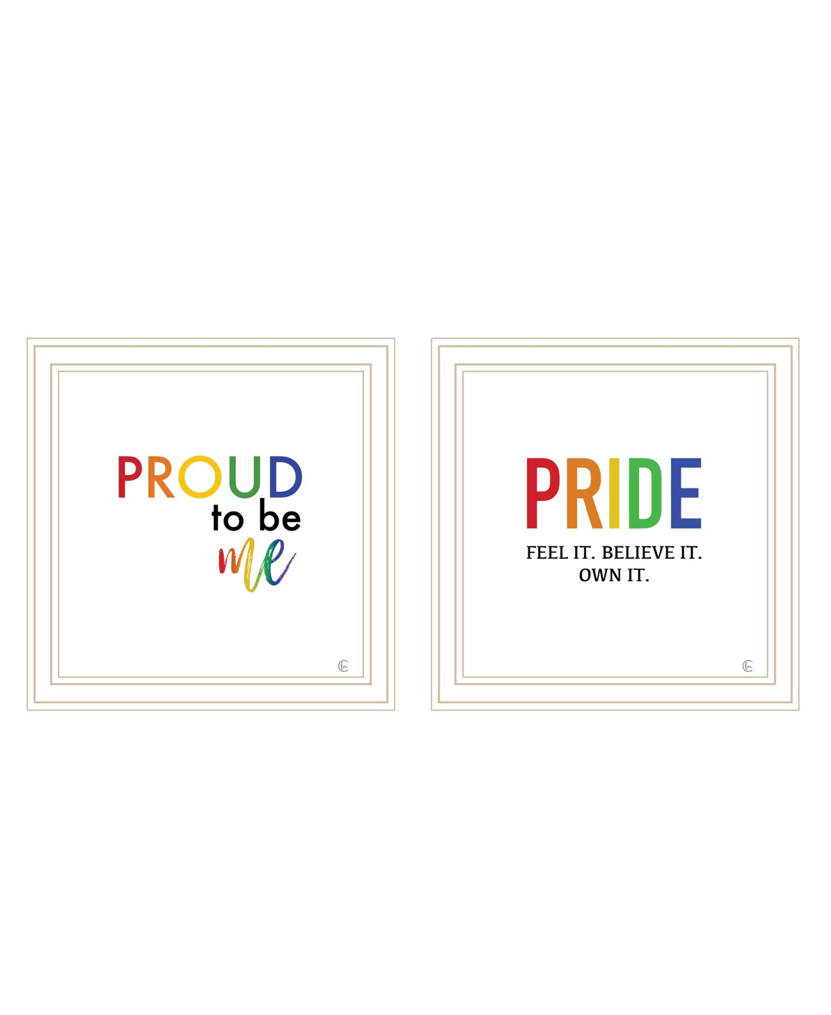 "Pride & Proud Of Yourself And Others " Framed Wall Art For Living Room, Wall Art Print For Home Decor, Bedroom Wall Art By Fearfully Made Creations Multicolor Wood Paper