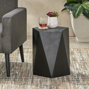 Apollo Side Table Black Magnesium Oxide