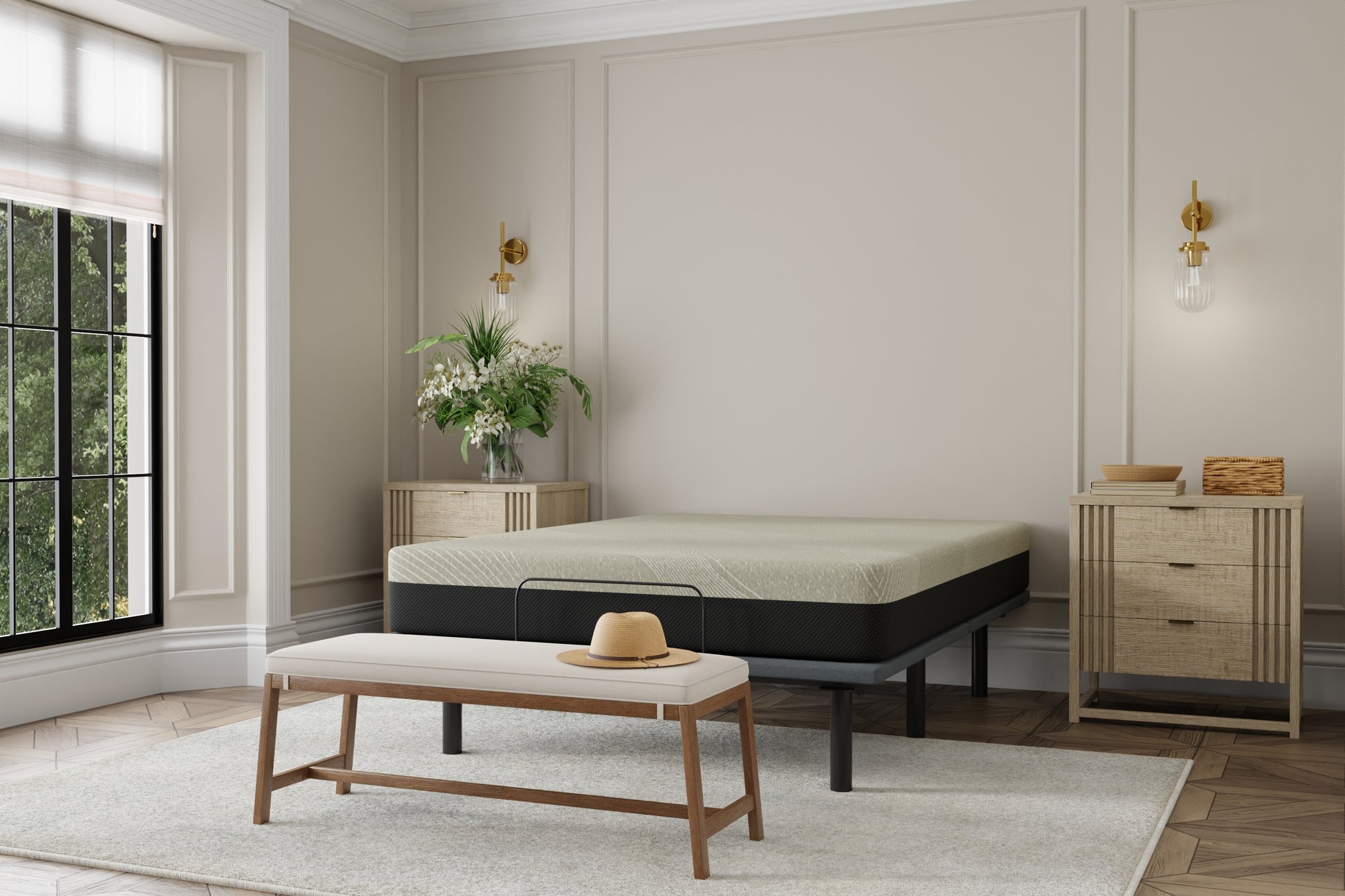 Gel Comfort 12" Full Soft Mattress Black Gray Foam Full