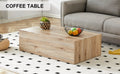 Modern Mdf Coffee Table With Wood Texture Pattern 39.3X23.6X11.8 Inches Stylish And Durable Design Wood Mdf