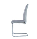 Stark Grey Dining Chairs Kit Of 4 Gray Metal