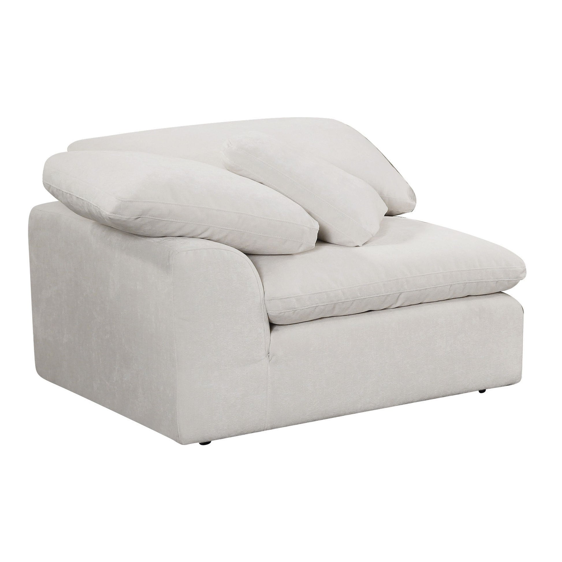 Naveen Modular Armless Chair, Ivory Linen Lv55130 Ivory Upholstered 1 Seat