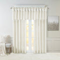 Twist Tab Lined Window Curtain Panel Only 1 Pc Panel White Polyester