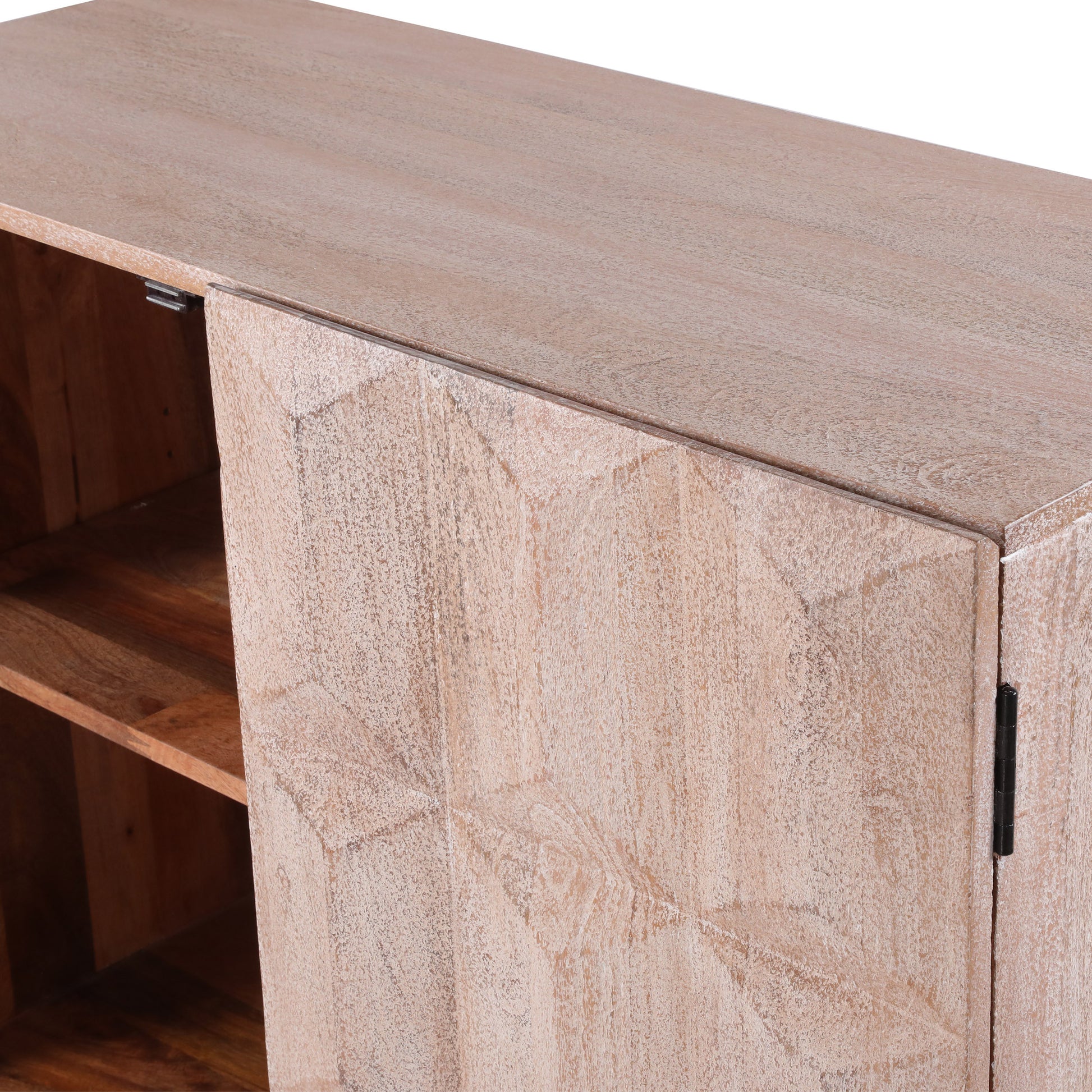 Geometry Cabinet - White Wood