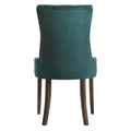 Green And Weathered Oak Tufted Back Side Chairs Set Of 2 Solid Green Dining Room Foam Rectangular Side Chair Rubberwood Tufted Back Set Of 2 Velvet