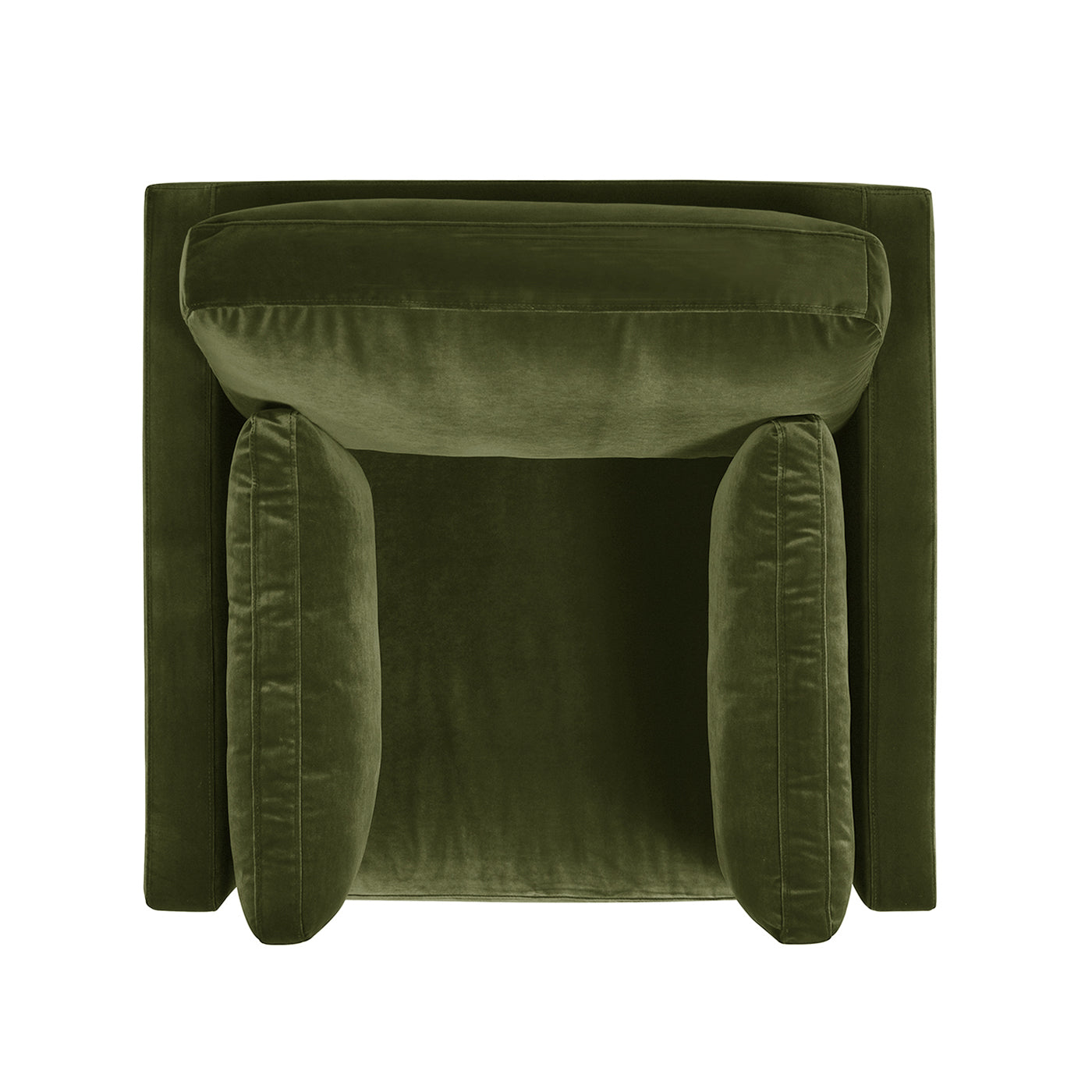 Knox 36" Modern Farmhouse Arm Chair, Olive Green Performance Velvet Green Foam Velvet