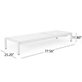 Cape Coral Kd Chaise Lounge Gry Mp2 Set Of 2 White Wood