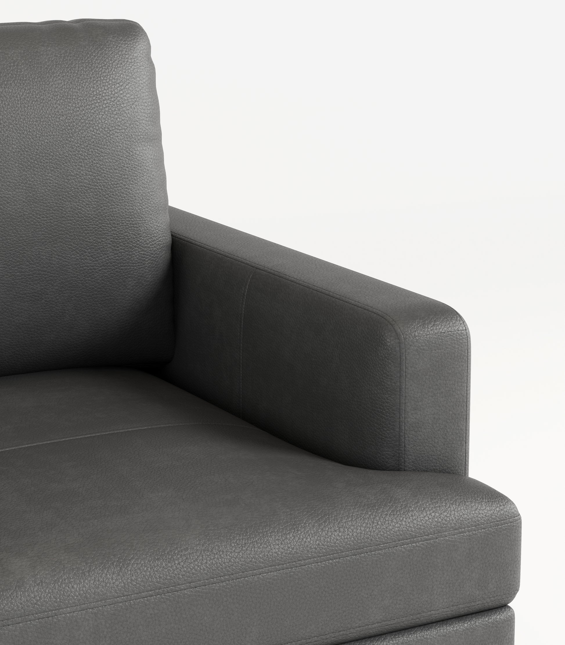 77"Antique Gray Luxury Genuine Leather Match Contemporary Sofa With Usb Charger,3 Seats Comfy Coach For Living Room Home Office Antique Gray Wood Primary Living Space American Design Foam Genuine Leather 3 Seat