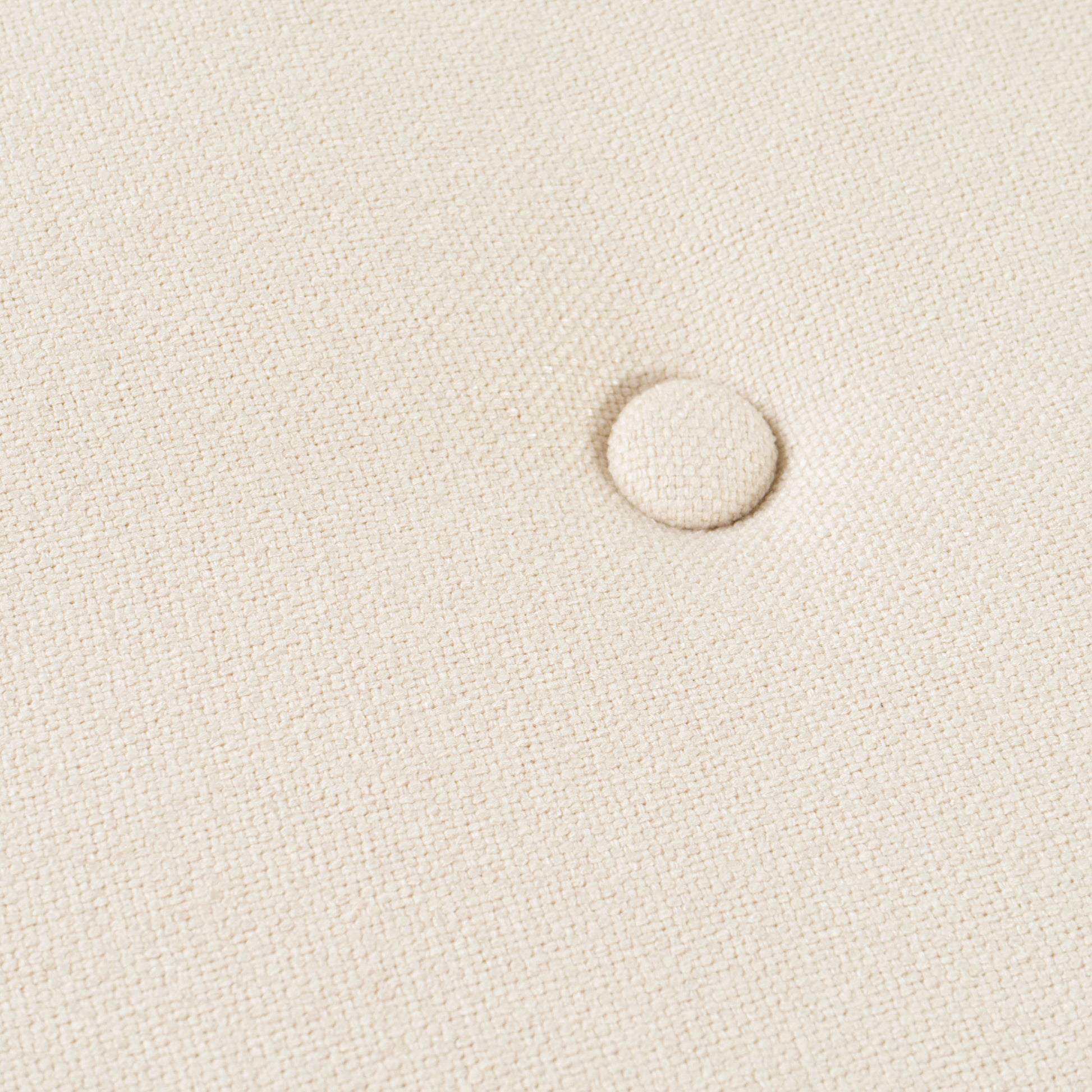 Ottoman Chair Ivory Fabric