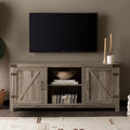 Farmhouse Barn Door Tv Stand For Tvs Up To 65