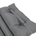 2Pcs Set Outdoor Lounge Chair Cushion Replacement Patio Funiture Seat Cushion Chaise Lounge Cushion Grey No Lounge Grey 2 Person Seating Group Polyester