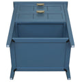 2 Drawer Side Table,American Style, End Table,Suitable For Bedroom, Living Room, Study Blue Mdf