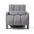 Modern Upholstered Accent Chair, Comfortable Linen Fabric With A Pillow For Living Room,Bedroom.Linen, Dark Grey Dark Grey Primary Living Space Modern Pine Foam Wood Fabric