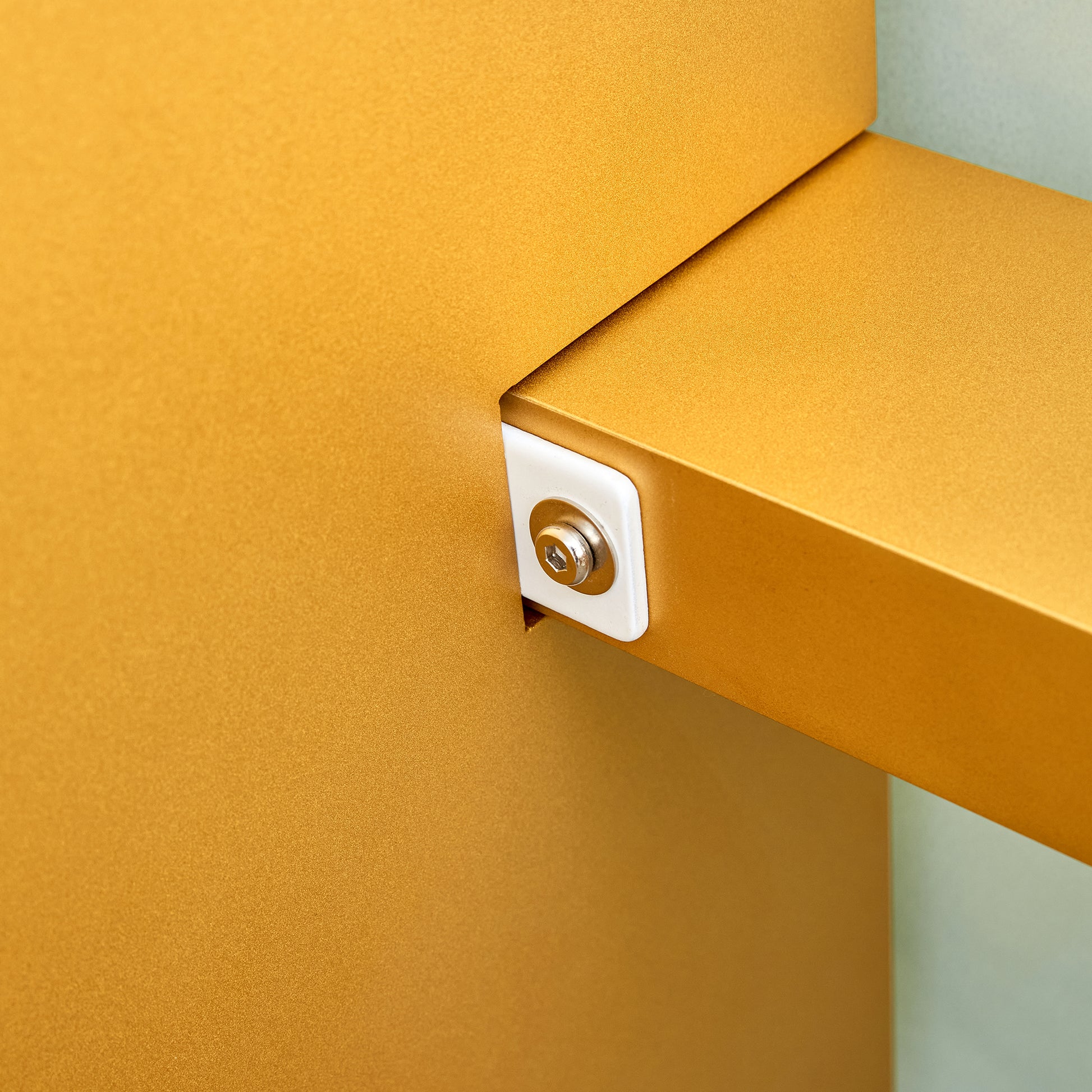 Large Modern Rectangular Table With 0.4 Inch Patterned Tabletop And Large Mdf Table Legs, Suitable For Kitchen, Dining Room, And Living Room 71 "* 35.4" * 30 " 1546 Gold Mdf Glass