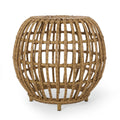 Ottawa Side Table - Light Brown Wicker