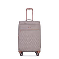 4 Piece Set 16 20 24 28 ,Softshell Suitcase Spinner Wheels Terylene Luggage Sets Carry On Suitcase Luggage Lightweight Durable Suitcase Khaki Khaki Polyester