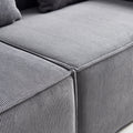 Modular L Shaped Sectional Sofa With Reversible Chaise, Deep Seat Cushions, Comfortable Couch For Living Room, Space Saving Sofa For Apartments, Modern Upholstered Fabric Sofa, Dark Gray, Easy