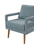 Mid Century Armchair2Pcs, Accent Chair With Wood Legs & Soft Cushion For Living Room, Bedroom, Home Office, Study, Dim Grey Grey Foam Wood Fabric