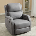 Best Choice Recliner Chair Living Room Reclining Sofa Chair, Home Theater Seating Modern Recliner, Manual Recliner Sofa Chair For Living Room Office Apartment, Easy To Reach Side Button Gray Gray Pu Leather