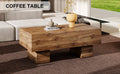 This Modern Rectangular Coffee Table Features A Stylish Wood Color, Making It An Ideal Addition To Any Living Room Or Apartment, And Measures 43.3 