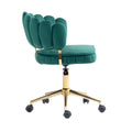 Coolmore Velvet Home Office Desk Chair, Modern Cute Computer Chair, Wheels Swivel Height Adjustable Swivel Task Chair For Home Office Emerald Velvet Emerald Primary Living Space Foam Velvet