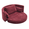 Foldable Sleeper Sofa Bed, Floor Sofa Chair Bed,Multi Functional, Circular Bed, Adjustable Futon Sofa Folding Lazy Sofa Couch,Double, For Balcony ,Living Room, Sitting And Sleeping Sofa,Burdy Burgundy Linen Primary Living Space Modern Linen 3 Seat