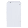 Queen Murphy Bed With Large Drawers,White Queen White Plywood