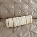 7 Piece Tufted Comforter Set Taupe Queen Queen Taupe Polyester