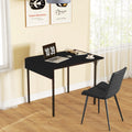 Homcom Industrial Folding Dining Table For 2 To 4, Space Saving Drop Leaf Kitchen Table For Small Spaces, Black Black Mdf