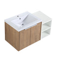 36 Inch Soft Close Doors Bathroom Vanity With Sink, A Small Storage Shelves, 24