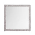 Rover Grey Mirror Gray Solid Wood Mdf