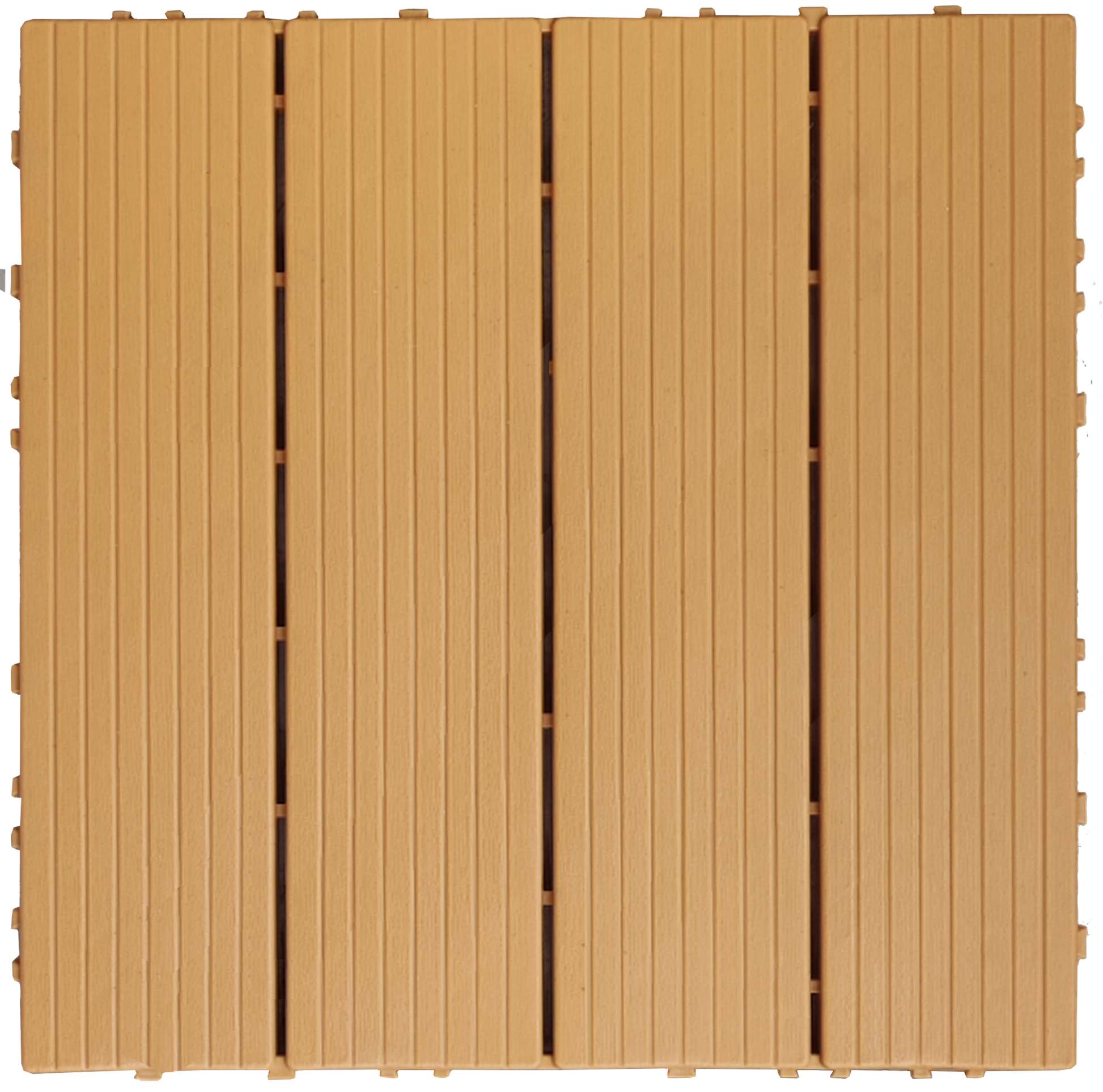 Plastic Composite Deck Tiles Set Of 35Pcs, Composite Decking Resist Rust, Water, Weather, Indoor&Outdoor, Easy To Diy & Maintain, Ideal For Patios, Balconies, Rooftops, Decks, 12X12" Wood Color Wood Modern Plastic Plastic