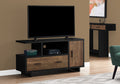 Tv Stand, 48 Inch, Console, Media Entertainment Center, Storage Cabinet, Drawers, Living Room, Bedroom, Black And Brown Laminate, Contemporary, Modern Black 80 89 Inches Particle Board