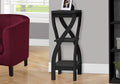 Accent Table, Side, End, Plant Stand, Square, Living Room, Bedroom, Black Laminate, Transitional Black Particle Board