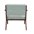Scandi Comfort Lounge Chair Green Solid Wood Mdf