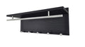 Esyspot Metal Powder Coating Hook Wall Mounted With Shelf Black Bedroom Contemporary Metal Chrome,Metal