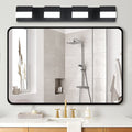 Modern Bathroom Vanity Lighting 4 Light Led Vanity Lights Over Mirror Bath Wall Lighting Black Modern Acrylic Iron