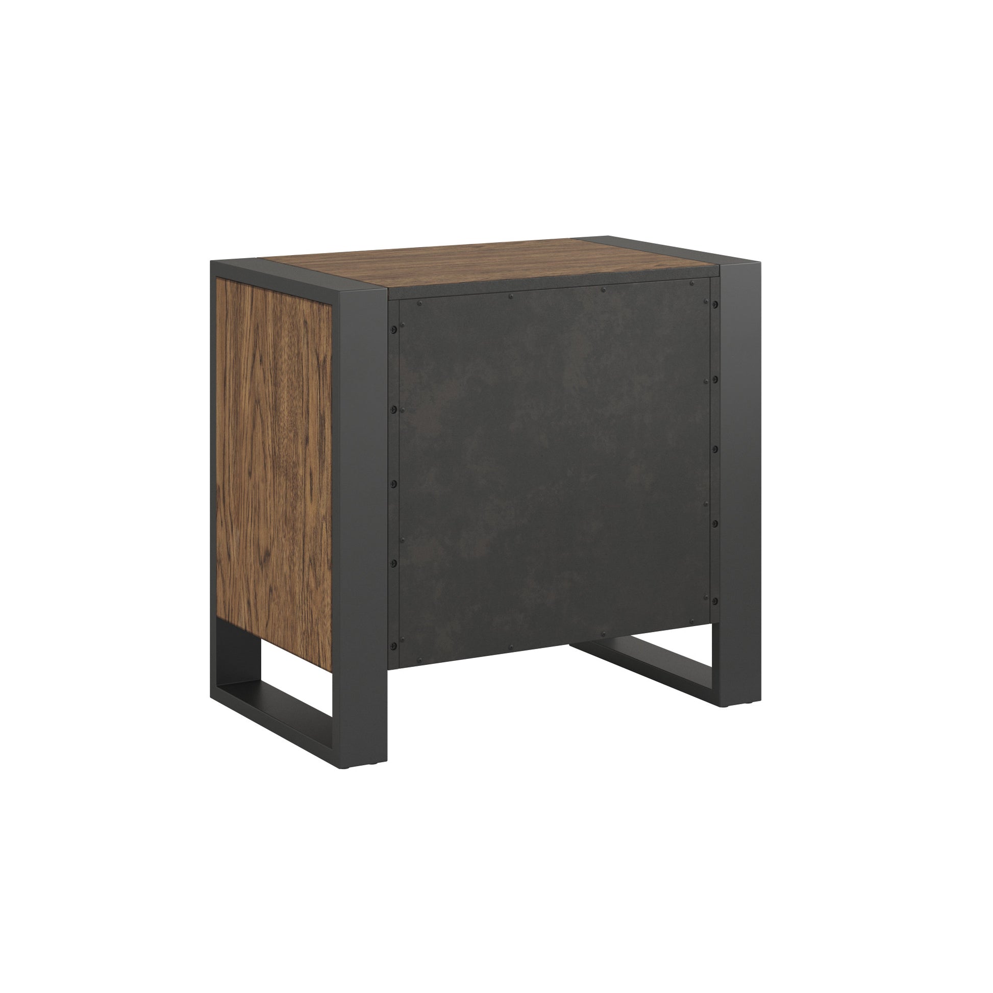 Avant Brown 2 Drawer Nightstand Brown Engineered Wood